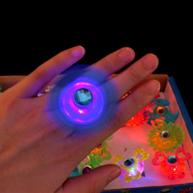 Luminous Spinning Top Finger Light Toy – Glowing Gyro for Kids