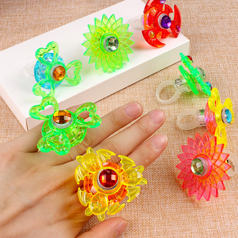 Luminous Spinning Top Finger Light Toy – Glowing Gyro for Kids