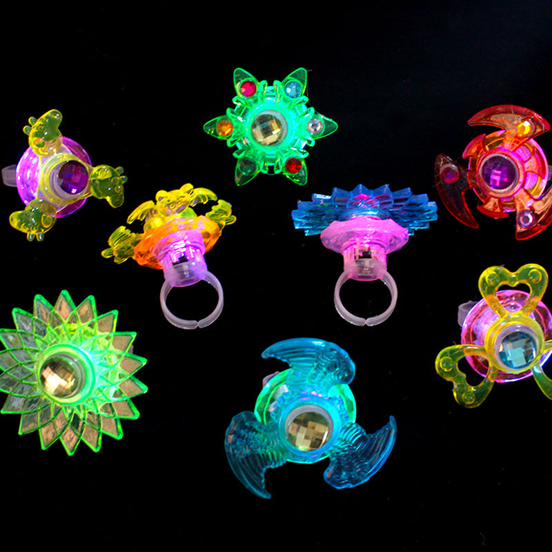 Luminous Spinning Top Finger Light Toy – Glowing Gyro for Kids