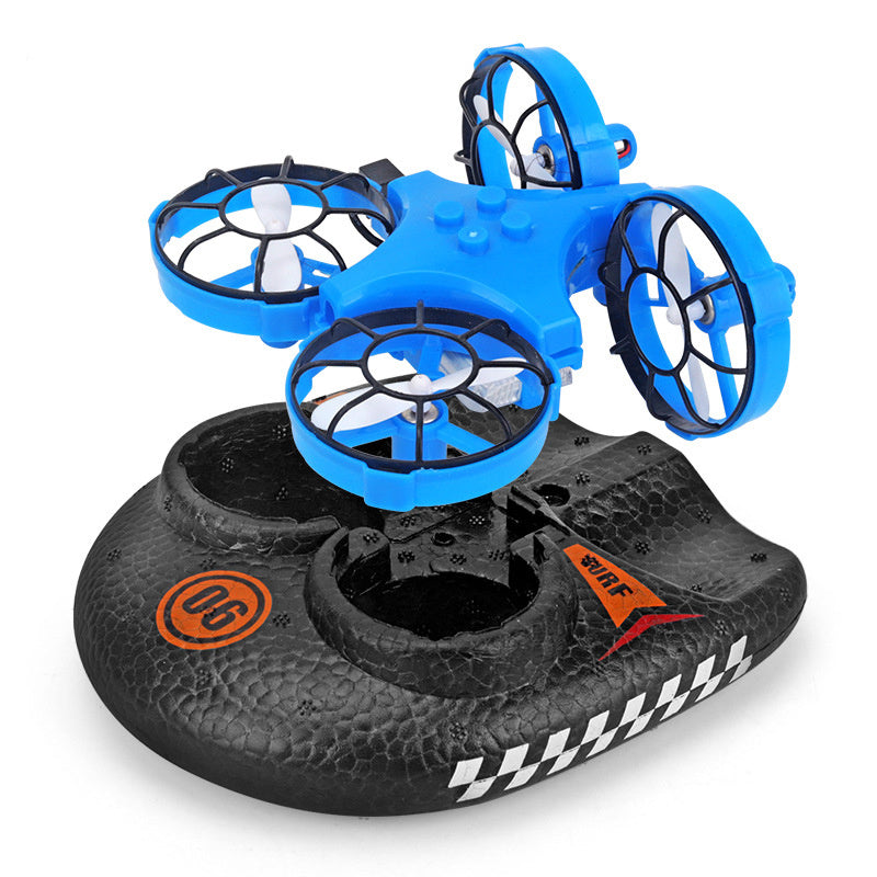 3-in-1 RC Hovercraft Drone | Water, Land & Air Remote Control Toy with Stunt Flips