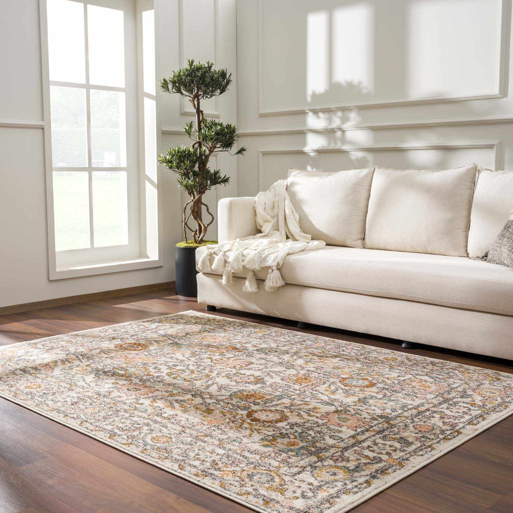 Herstmonceux Traditional Area Rug – Multicolor Medium Pile