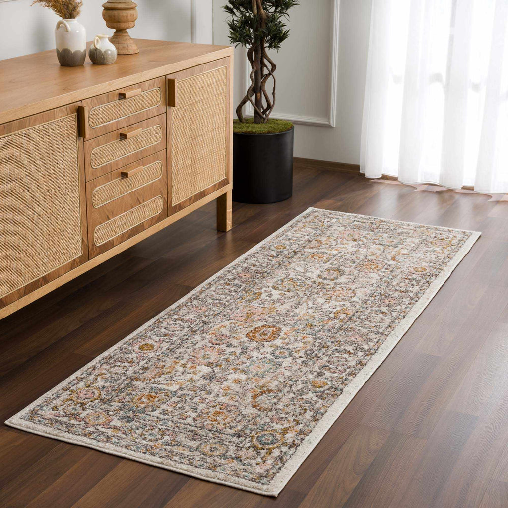 Herstmonceux Traditional Area Rug – Multicolor Medium Pile