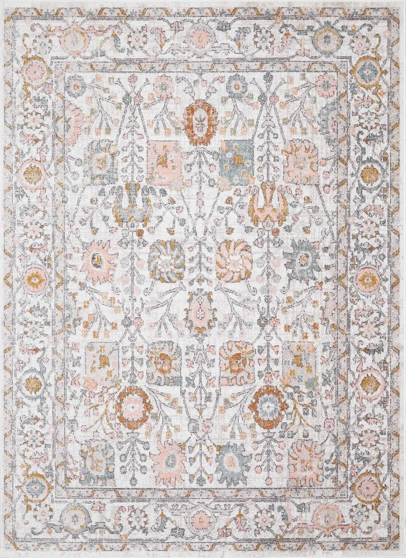 Herstmonceux Traditional Area Rug – Multicolor Medium Pile