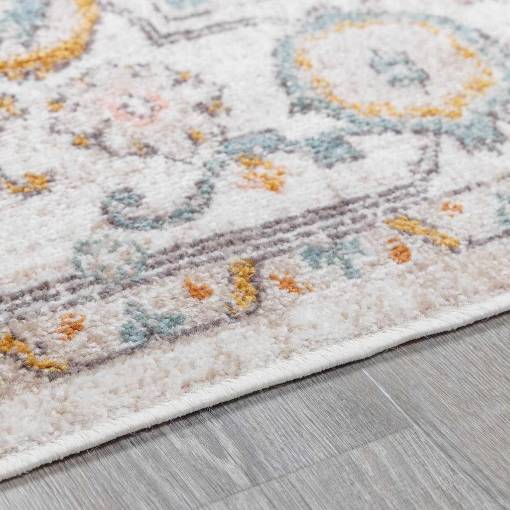 Herstmonceux Traditional Area Rug – Multicolor Medium Pile