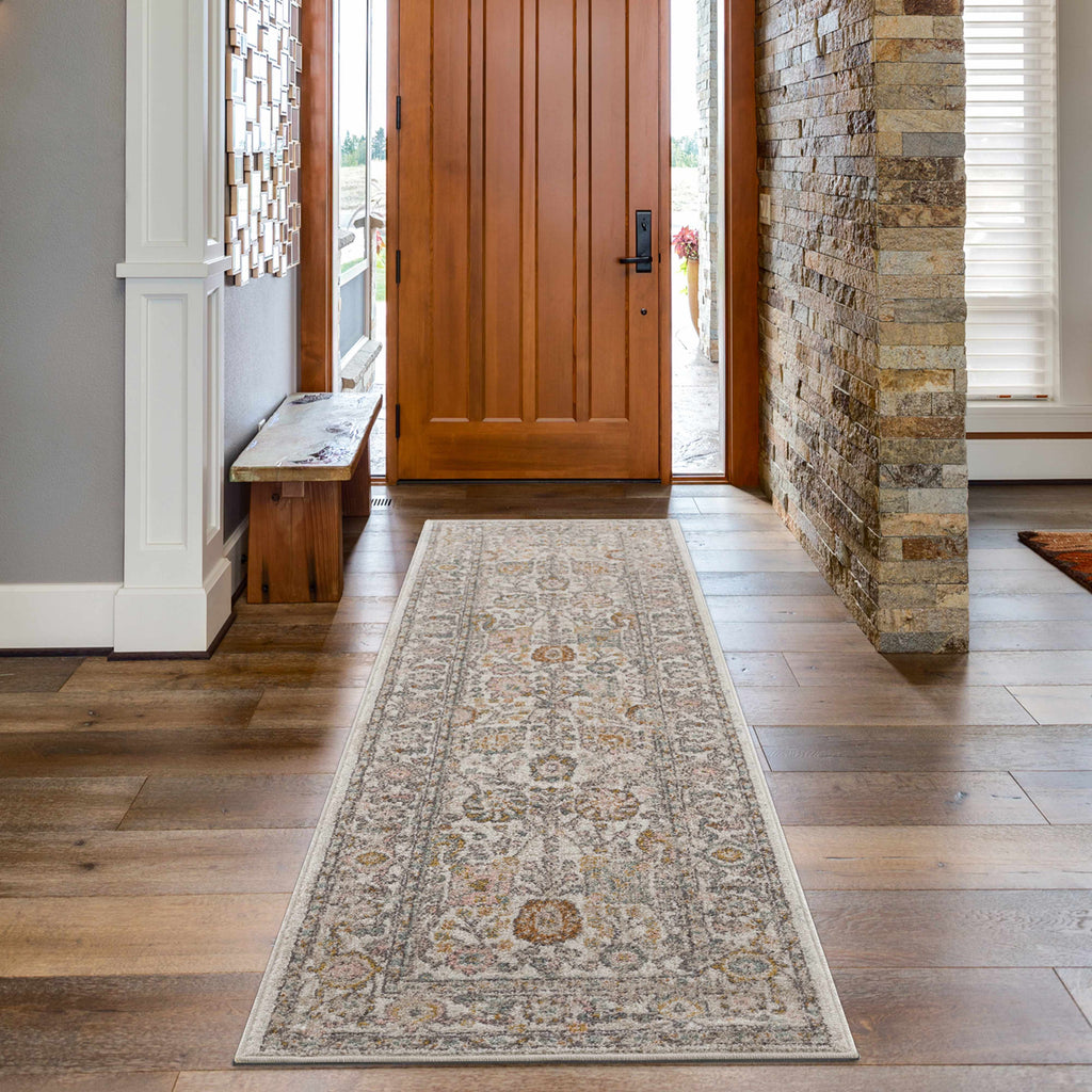 Herstmonceux Traditional Area Rug – Multicolor Medium Pile