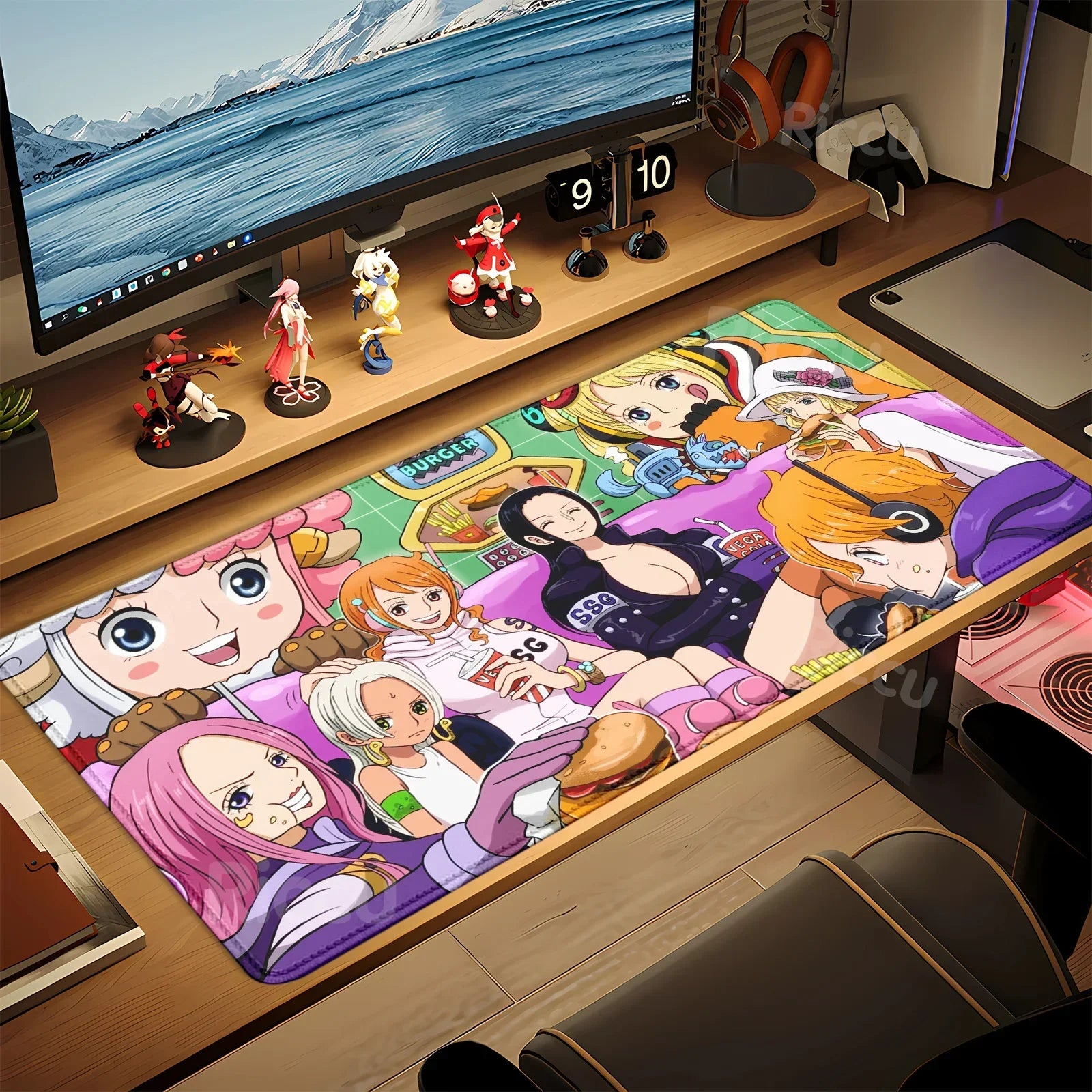 One Piece Anime Gaming Mouse Pad