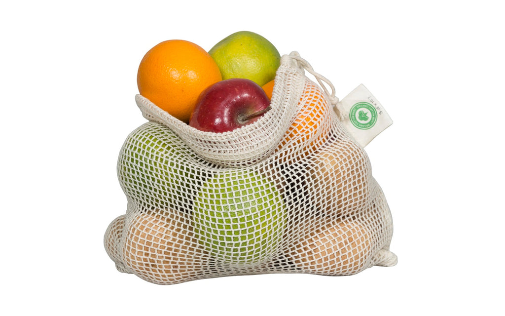 Organic Cotton Mesh Produce Bags – Reusable & Eco-Friendly