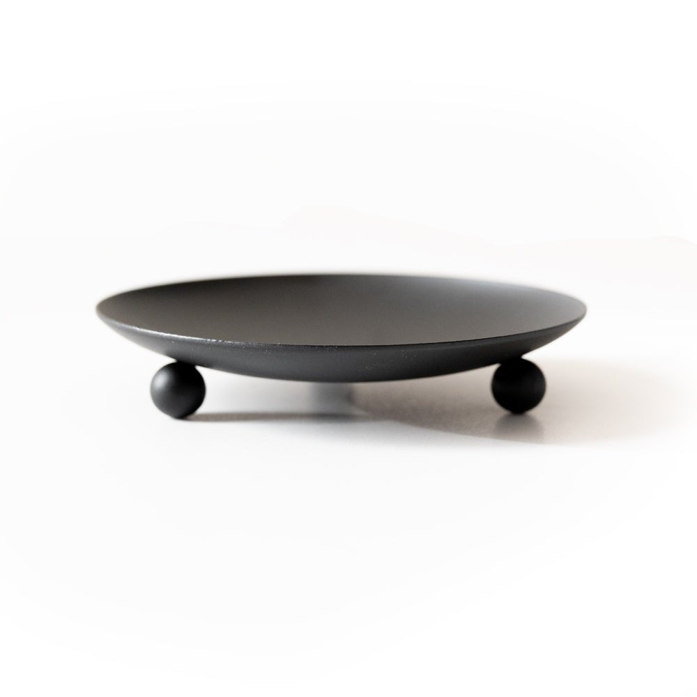 Wrought Iron Trivet & Candle Holder – Heat-Resistant Matte Black